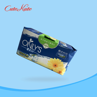 las servilletas sanitarias disponibles de 260m m perforaron la película Maxi Sanitary Pads cómodo