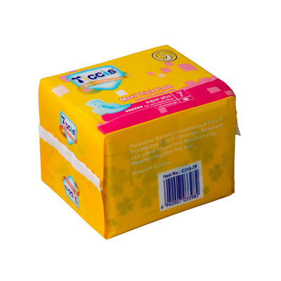 Las servilletas sanitarias disponibles de la muchacha brillante ultra enrarecen el SGS femenino de SAP de los cojines