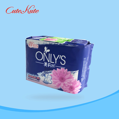 embalaje fácil menstrual suave de señora Anion Pads Quick de la absorbencia de los cojines de 270m m