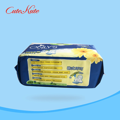 cojines menstruales SAP de las servilletas sanitarias PE de 240m m del algodón orgánico disponible de la película