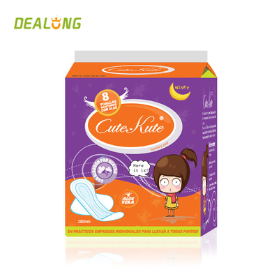 Señora Anion Sanitary Napkin perfuma el pañal orgánico FDA del algodón