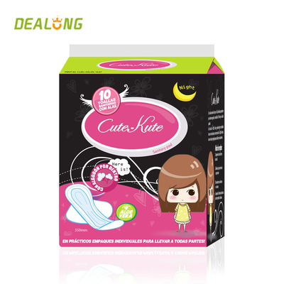Señora cómoda Care Sanitary Napkin de los cojines sanitarios 270m m de las mujeres imprimió