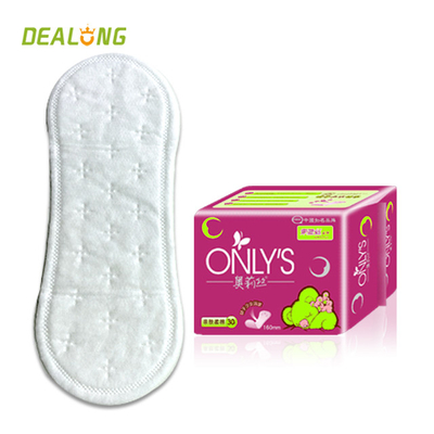 Superficie negativa del algodón de SAP Ion Sanitary Napkin Diaper Winged para el uso de las mujeres