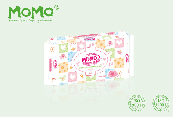 Crema hidratante de bambú de la fibra de los trapos mojados del bebé de Unscented sin alcohol