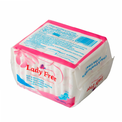 OEM fino estupendo de las servilletas sanitarias 150ml de las señoras/propia superficie lisa de la marca