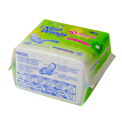 Película respirable femenina orgánica Backsheet de la higiene el 100% PE de los cojines sanitarios del algodón