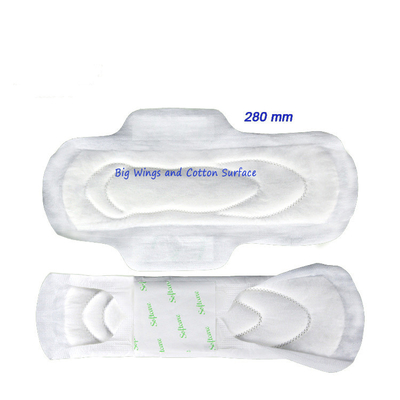 Algodón orgánico herbario 100% de la higiene de las servilletas sanitarias del algodón Maxi Pads Premium