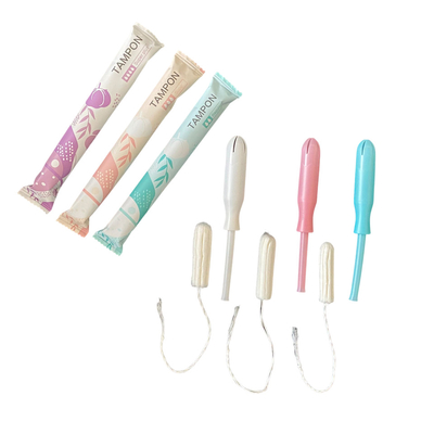 Muestra libre del absorbente de los tapones disponibles menstruales higiénicos femeninos al por mayor del algodón